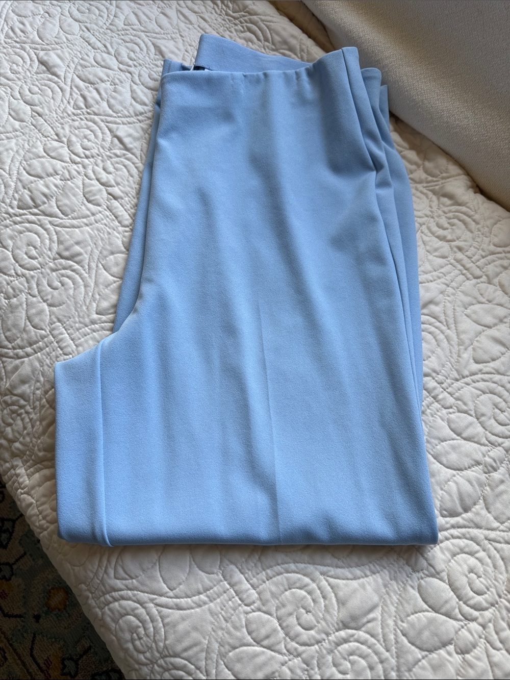 Anne Klein Light Blue Cropped Dress Pants